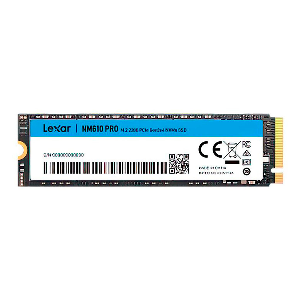 SSD 500GB LEXAR NM610 PRO M2 2280 NVME PCIE LNM610P500G-RNNNG