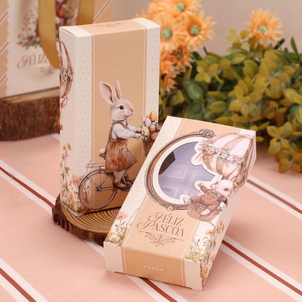 30 CAIXAS PARA BARRA PÁSCOA 300G C/ VISOR ACOLHER 5546 ( PASCOA JANGO 2026 ) em Oferta na Shopee