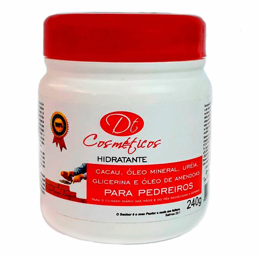 Creme Hidratante Para Pés De Pedreiro DT Cosméticos 240g em Oferta na Shopee