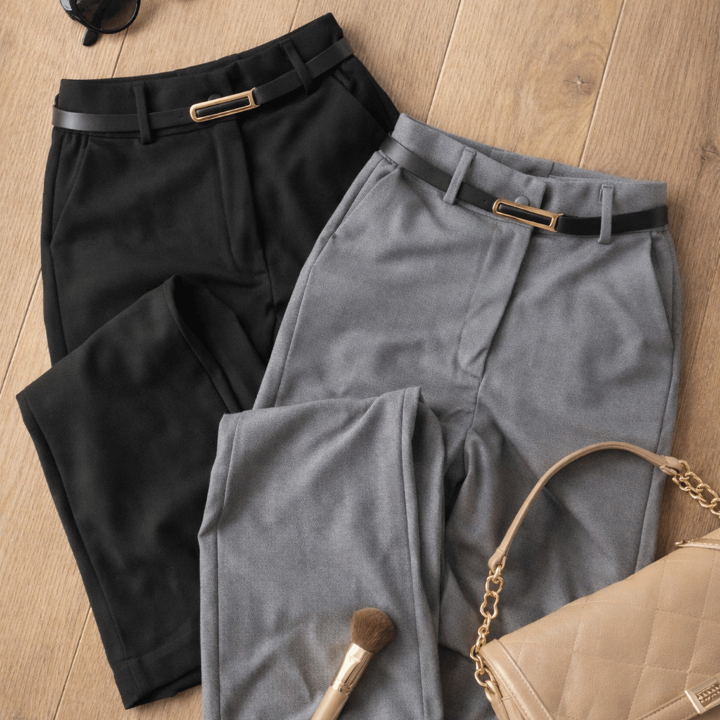 Kit 2 Calça Alfaiataria PREMIUM Cintura Alta Com Bolso PROMOÇÃO