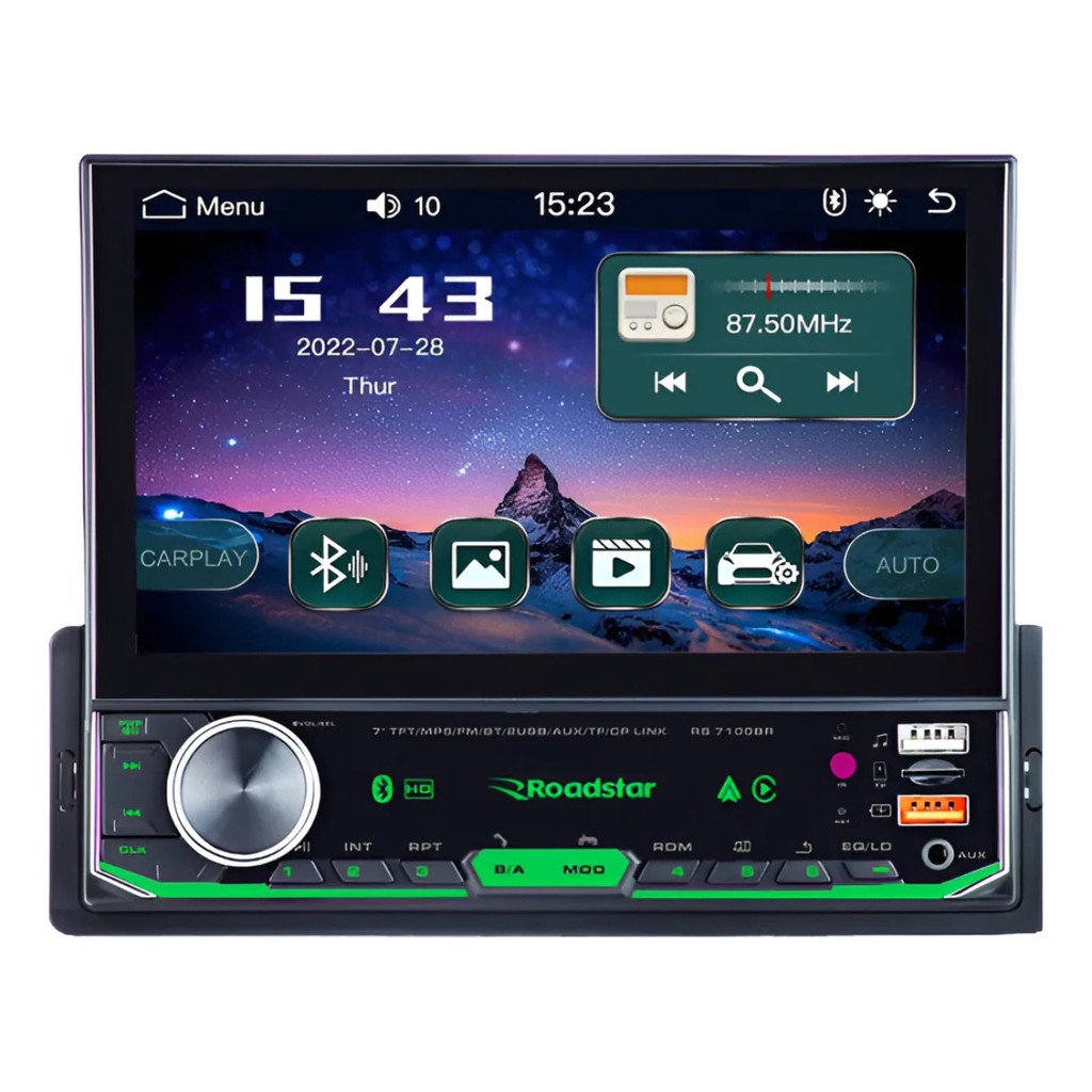 MULTIMÍDIA MP5 1 DIN TELA 7 POLEGADAS BLUETOOTH BLACK PIANO em Oferta na Shopee