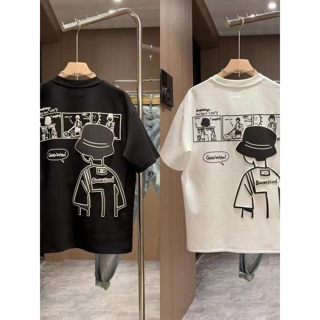 Meninos verão camiseta de manga curta novo estilo roupas infantis grandes crianças puro algodão topo meninos Street Wear