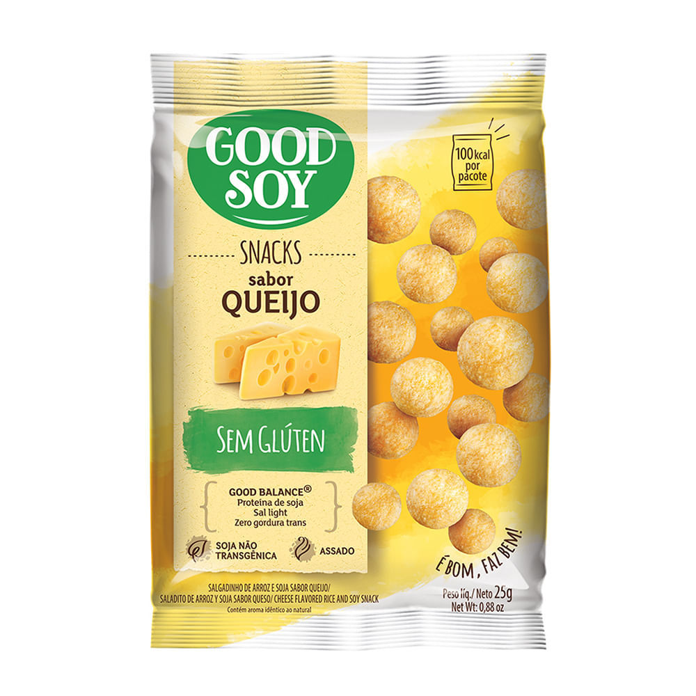 Snack Good Soy Sabor Queijo 25g em Oferta na Shopee