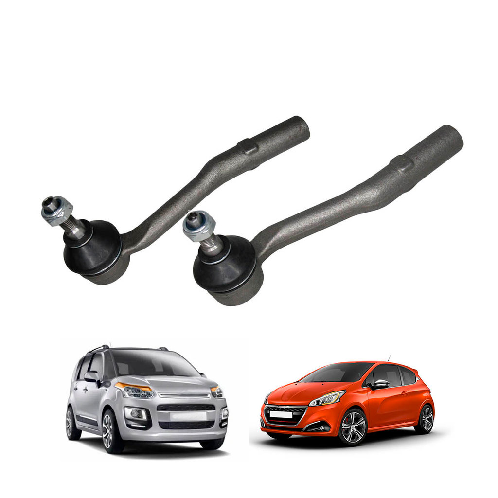 Par Terminal de Direção Peugeot 208 Citroen C3 C3 Picasso 2013+ Dianteiro Direito Esquerdo
