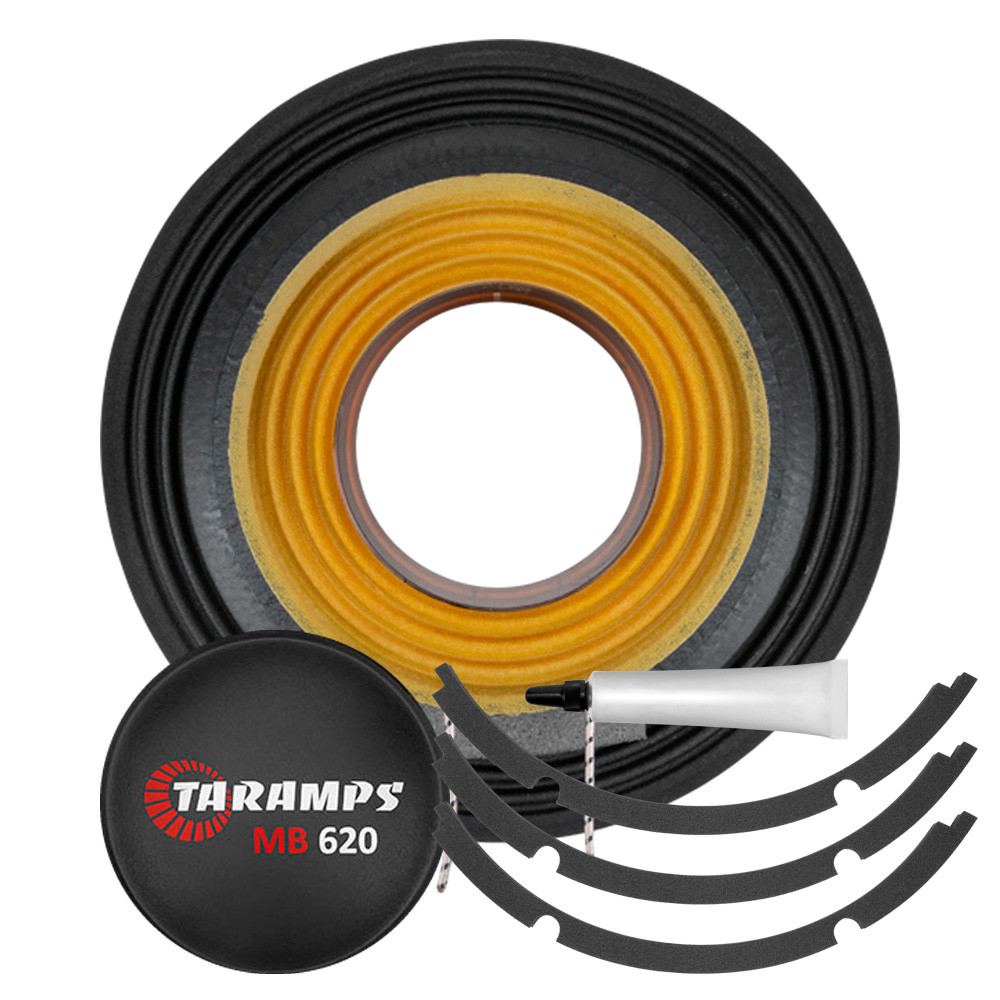 KIT REPARO ALTO FALANTE TARAMPS 7DRIVER MB 620 12 POLEGADAS ORIGINAL