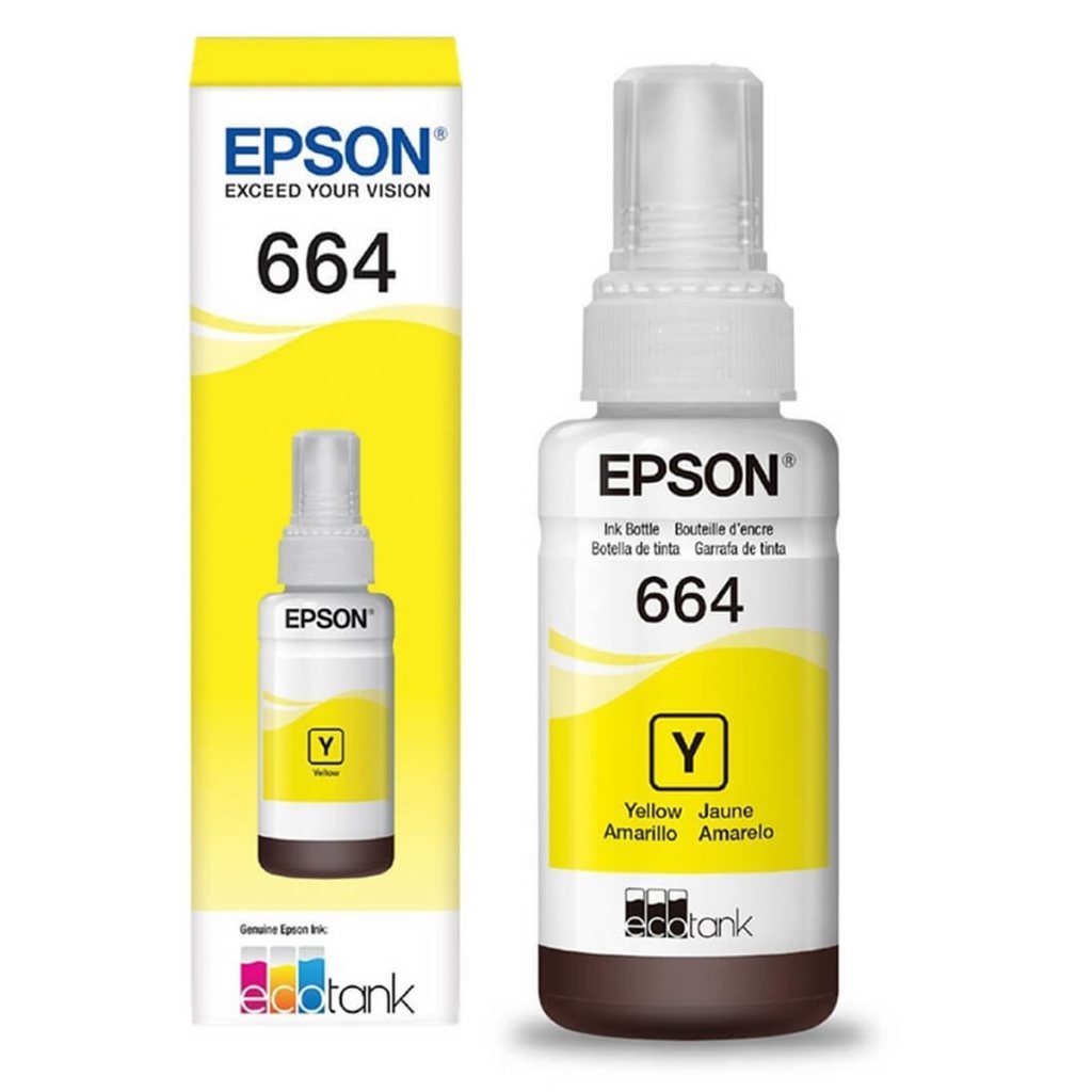 Refil tinta T664 Impressora  L355 - Amarelo