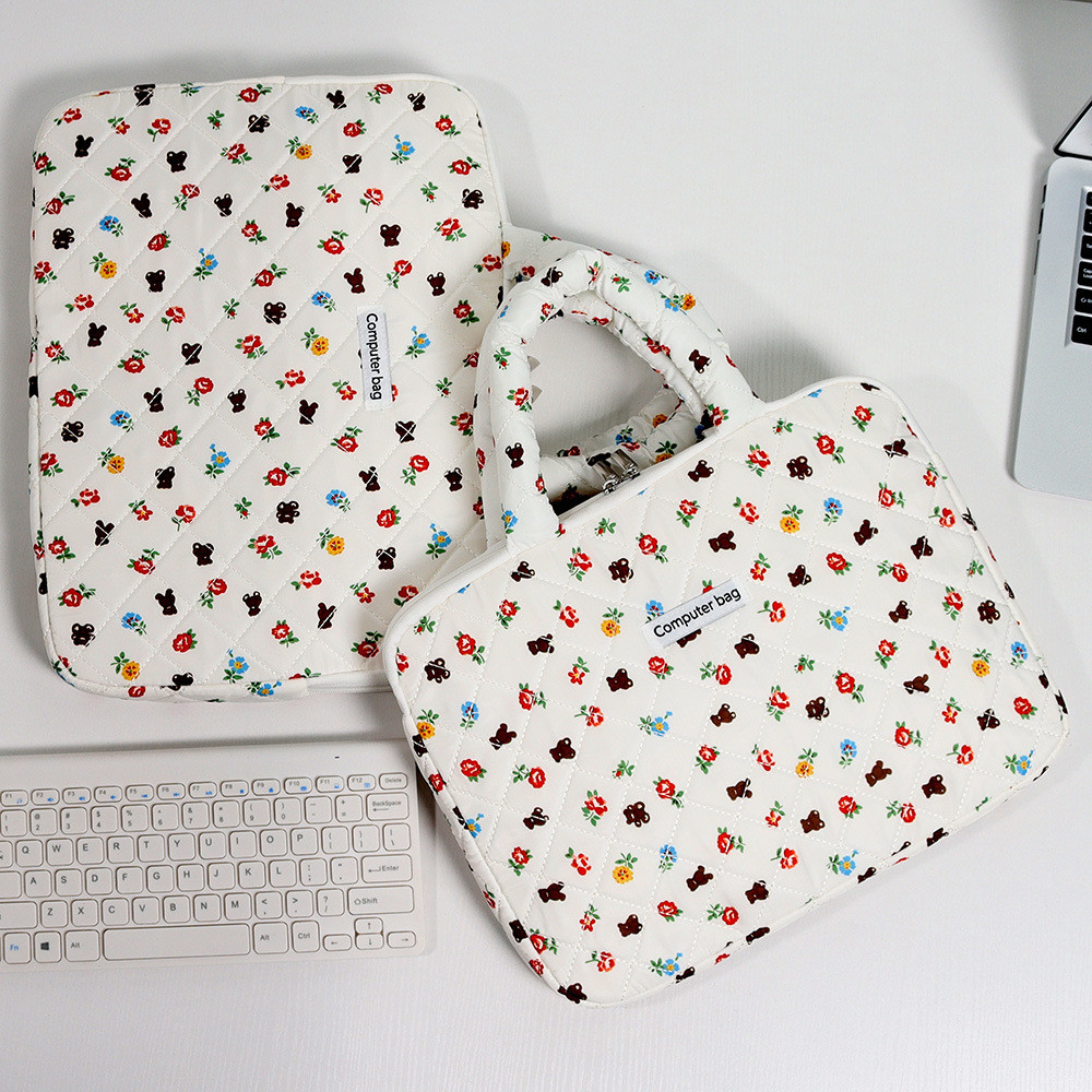 Maleta Bolsa Notebook 14 16.1 Puffer Floral Impermeavel Anti Impacto Nylon Gamer 2026