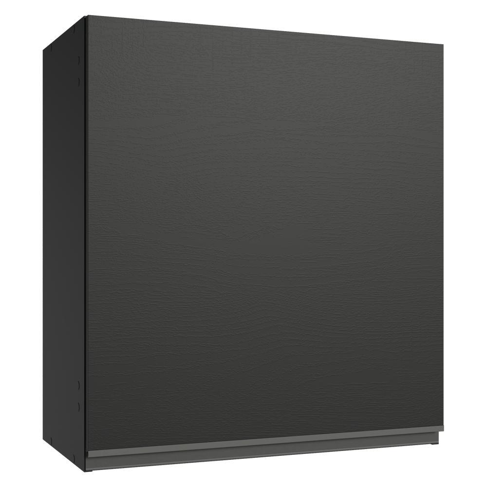 Armário Aéreo 60 cm 1 Porta Preto Nice Madesa