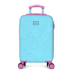 Mala de Viagem Bordo Infantil ABS Dupla Face Rodas 360 Stitch Angel Disney