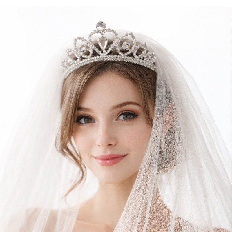 Tiara Princesa Bride Despedida de Solteira Véu com Noiva Bride Variedades Véu Festa Bride to be