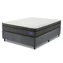 Cama Box Desmontável Colchão Queen Ortopédico D33 Euro Pillow Ultra 158x198x63cm