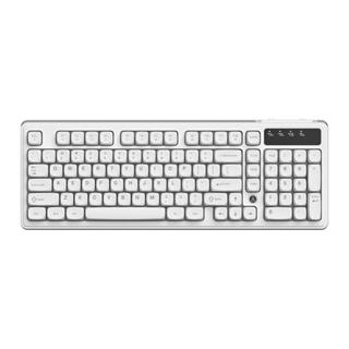 Teclado Membrana Ajazz AF98, Rainbow, Branco, AF98-WH em Oferta na Shopee