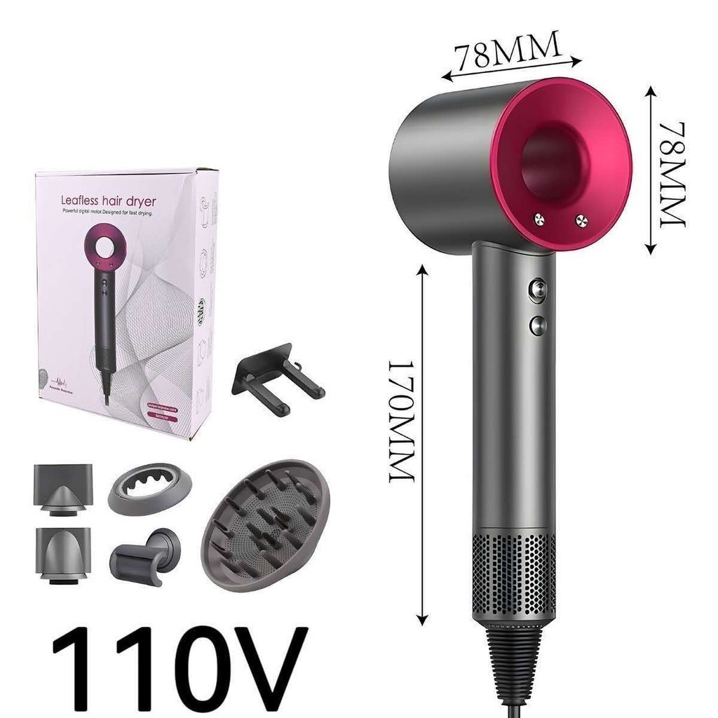 Secador de Cabelo Iônico Secagem Rápida Ar Quente/Frio com 5 bocais 110V ming em Oferta na Shopee