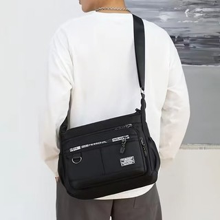 Bolsa Transversal Masculina Casual Resistente com  Vários Compartimentos  su