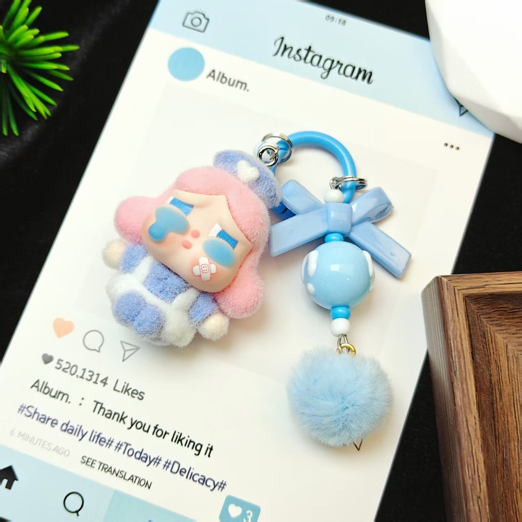 Cross-Border reunindo arco bebê três anos de idade filhote telefone móvel chaveiro saco corrente diy artesanal