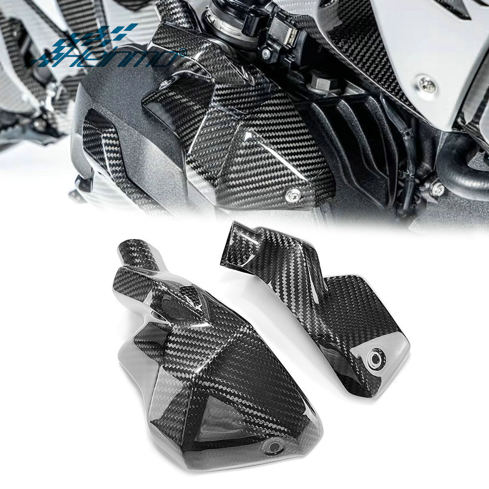 Para BMW R1300GS Motocicleta Motor Guarda Capa Protetor De Fibra Carbono Real