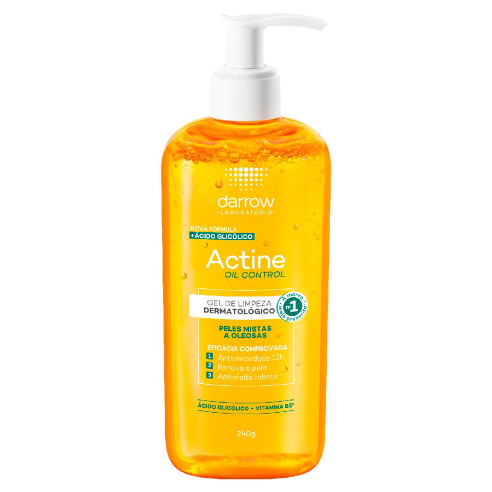 Actine Control Gel de Limpeza Pele Mista a Oleosa 240g