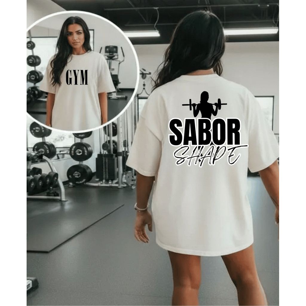 Camiseta Blusa T-shirt Academia Musculaçao Fitness Feminina 100% Algodão Confortável Sabor Shape