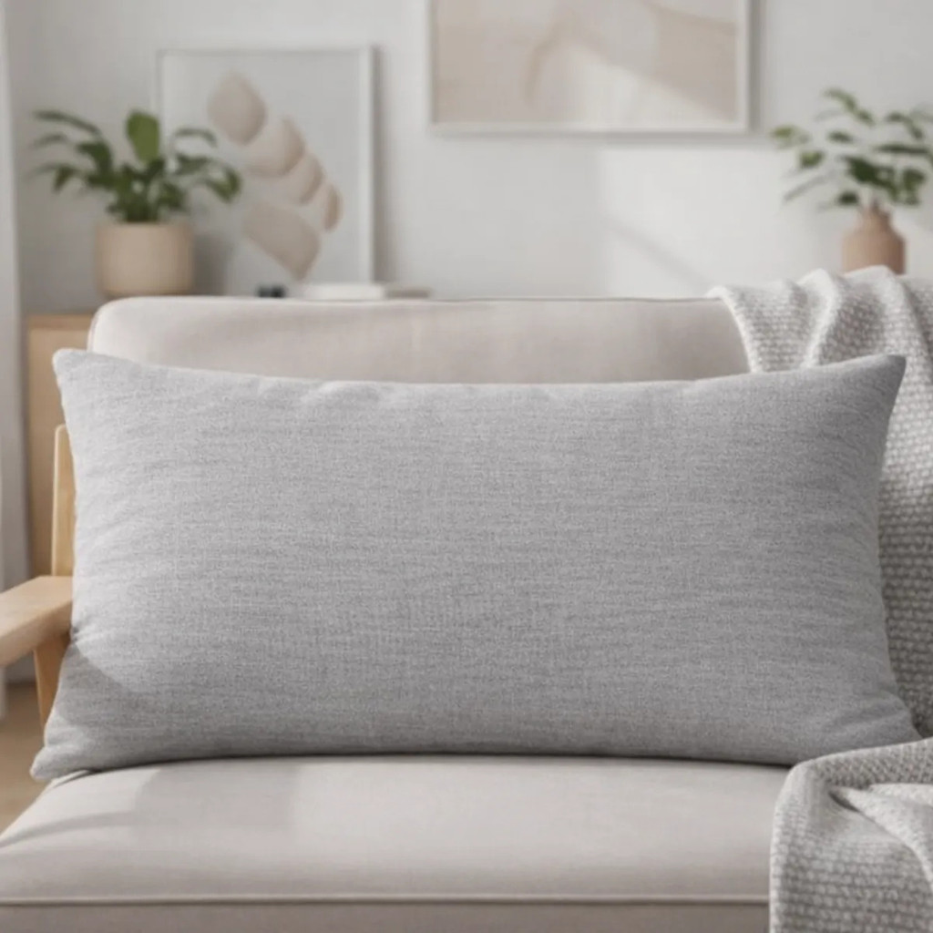 Almofada Cheia Baguete 50x28 Linho Premium Decorativa em Oferta na Shopee