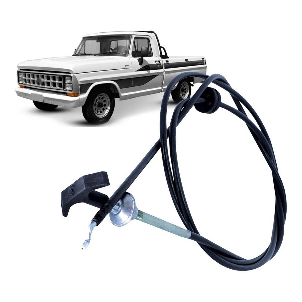 Cabo Abertura Capô Com Alavanca Ford F1000 F4000 1989 1990 1991 1992