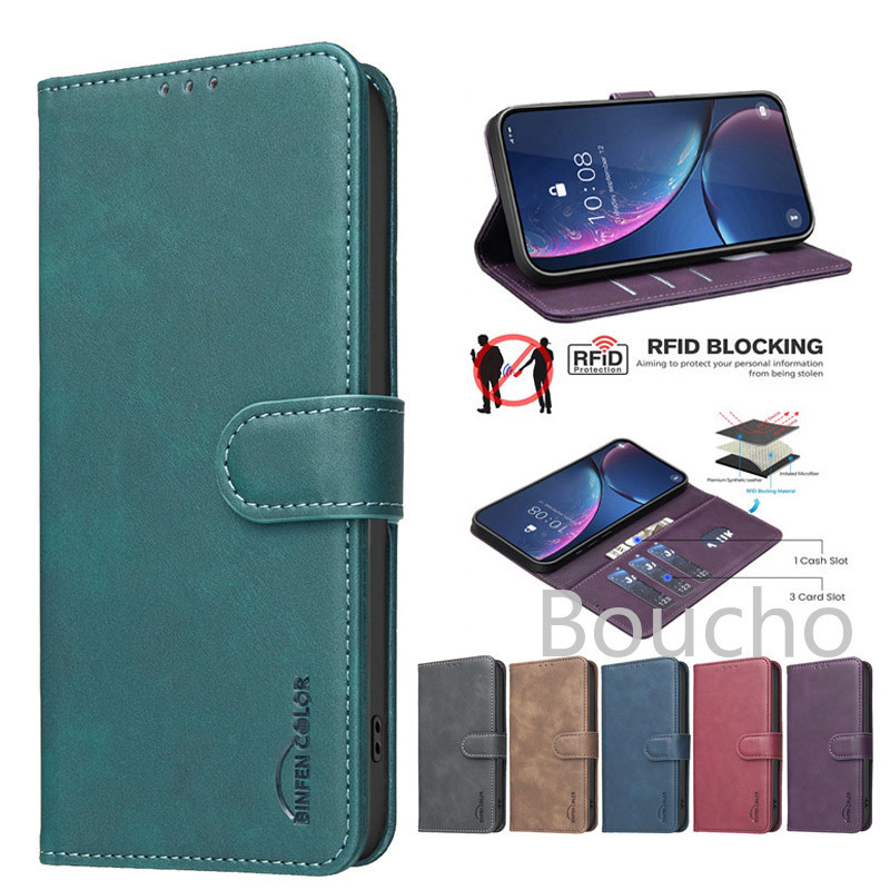 Para Xiaomi Poco M7 Pro F6 Redmi 14C A3 13C Note 14 13 Retro Carteira Capa De Te