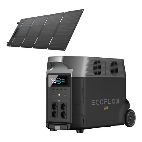 Estação De Energia Portátil Delta Pro 4500w + Painel 45w 127v 