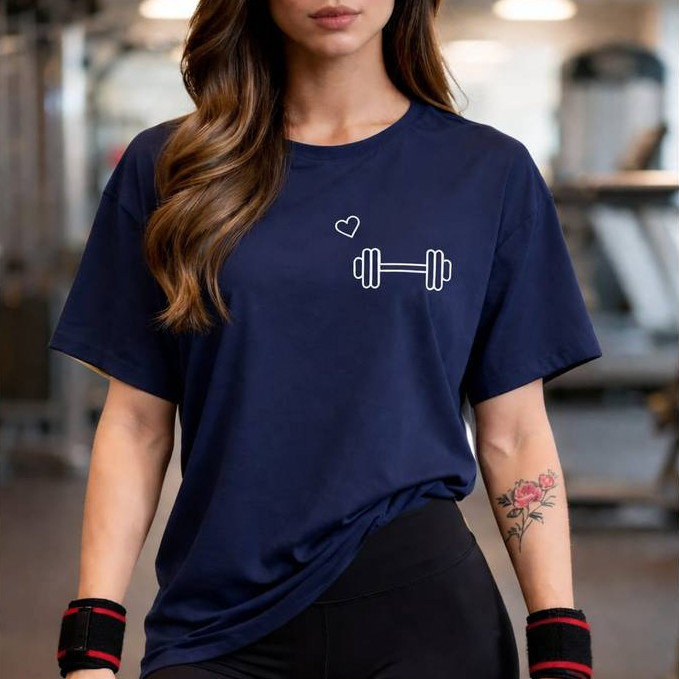 Camisetão T-shirt Basic Unissex Algodão FemininaTreino Academia Fitness Musculação halter