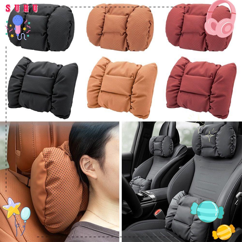 Encosto De Cabeça De Carro De Couro SUHU , Suporte Lombar De Pescoço , Travesseiro De Cintura Respirável Para , Resisten