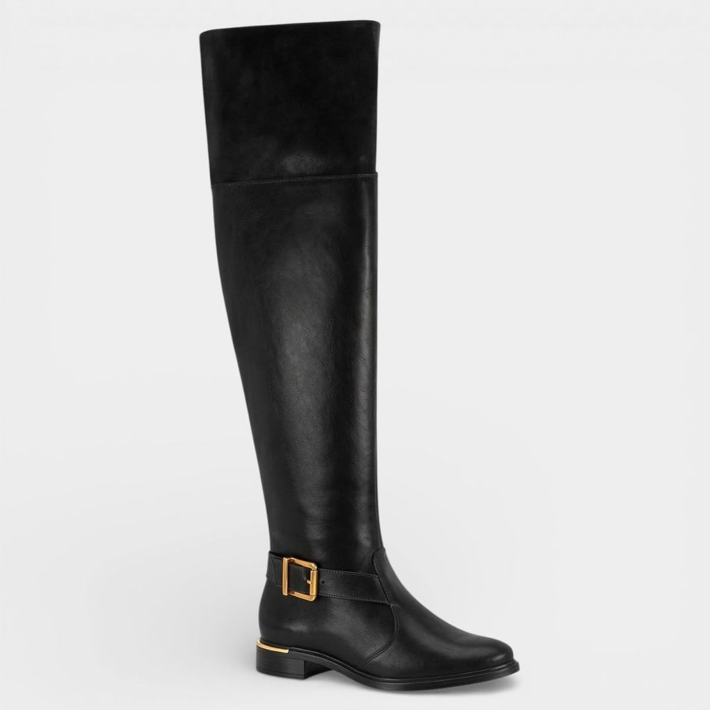 Bota Montaria Vizzano Fivela Cano Alto Feminina - Preto