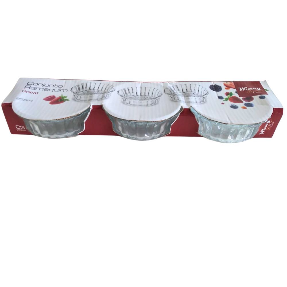 Conjunto Ramequim Orient 3 Peças 255 ML - Wincy
