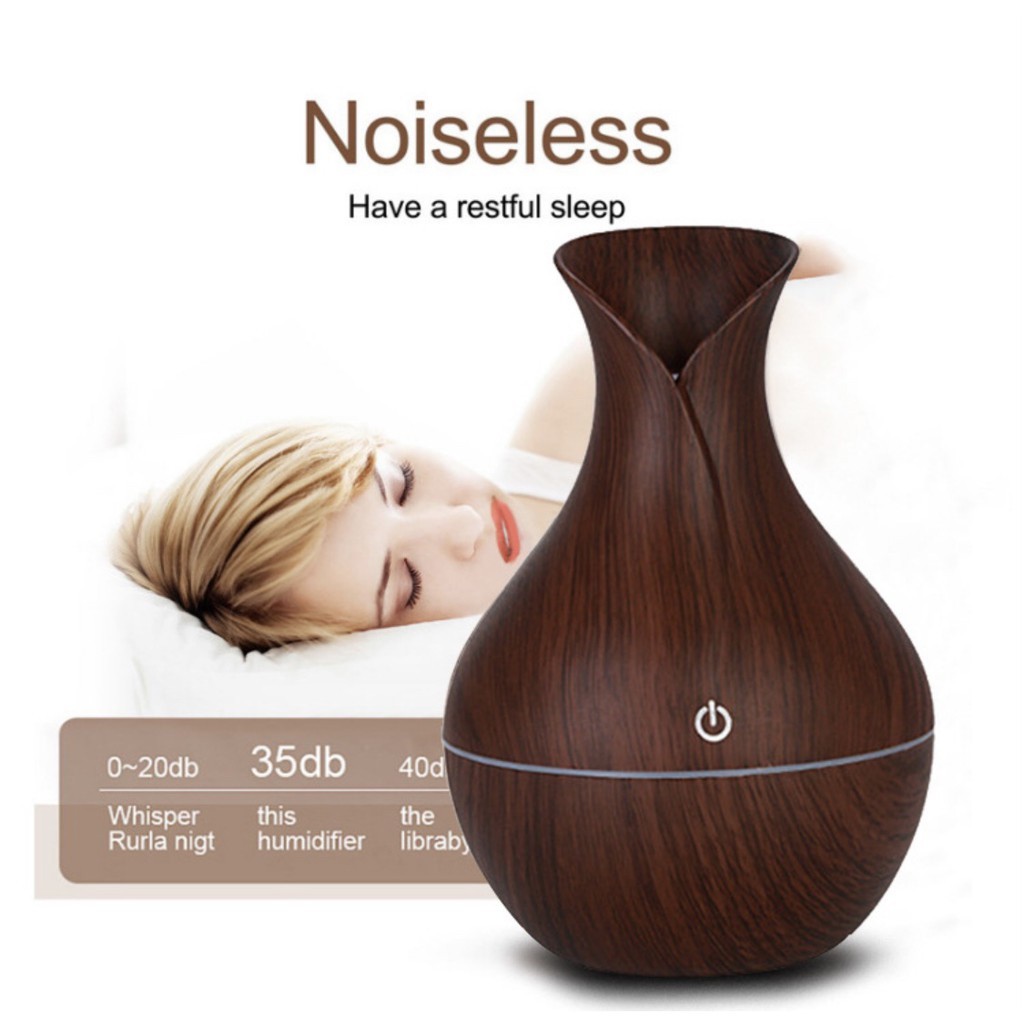 Umidificador de Ar 130ml Difusor Aromatizador Silencioso USB Quarto Escritório