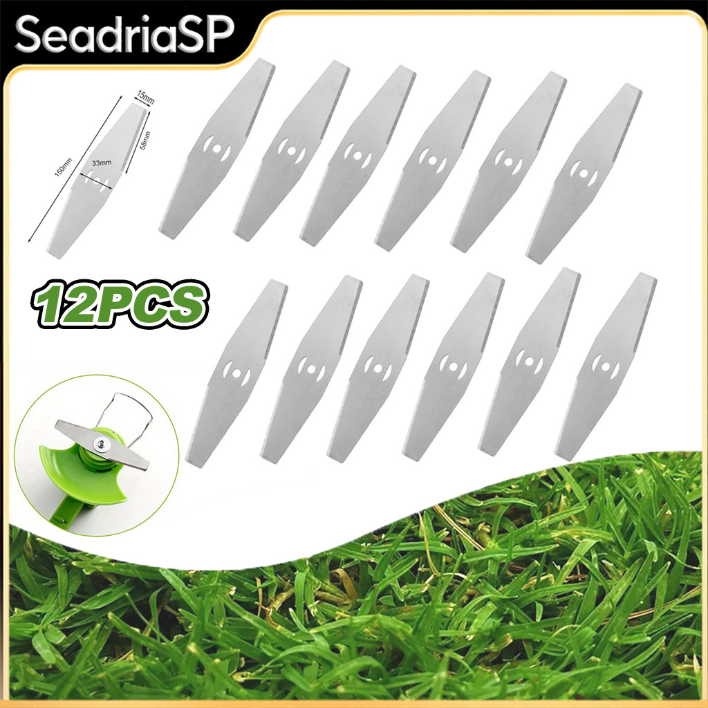 【Pronta Entrega】Kit 12 Peças Lâminas De Cortador De Grama Aparador De Bermas