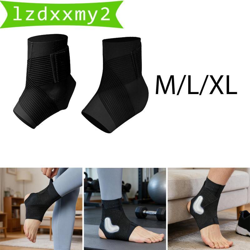 [Lzdxxmy2] Cinta De Suporte De Tornozelo Manga De Compressão Envoltório De Pé Respirável Para Futebol , Vôlei , Caminhad