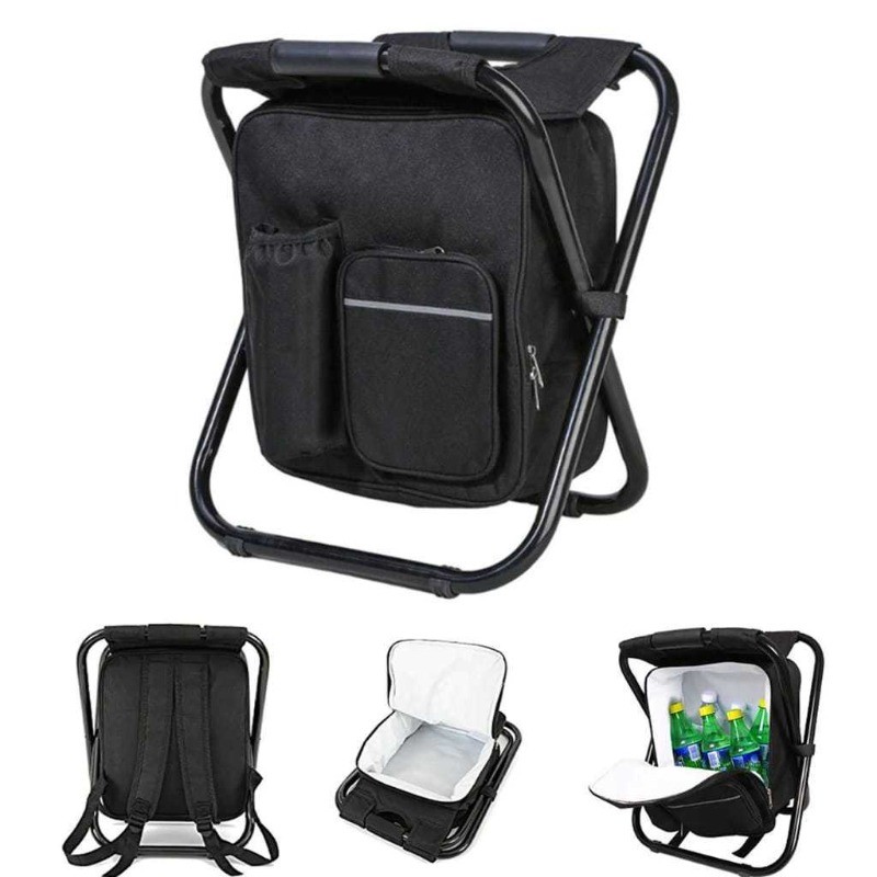 Bolsa Térmica Mochila 25 Litros C/ Banco Camping Pesca Praia