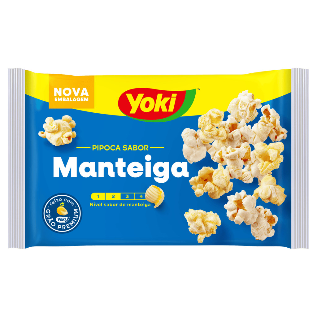 Pipoca Microondas Manteiga com Sal Yoki
