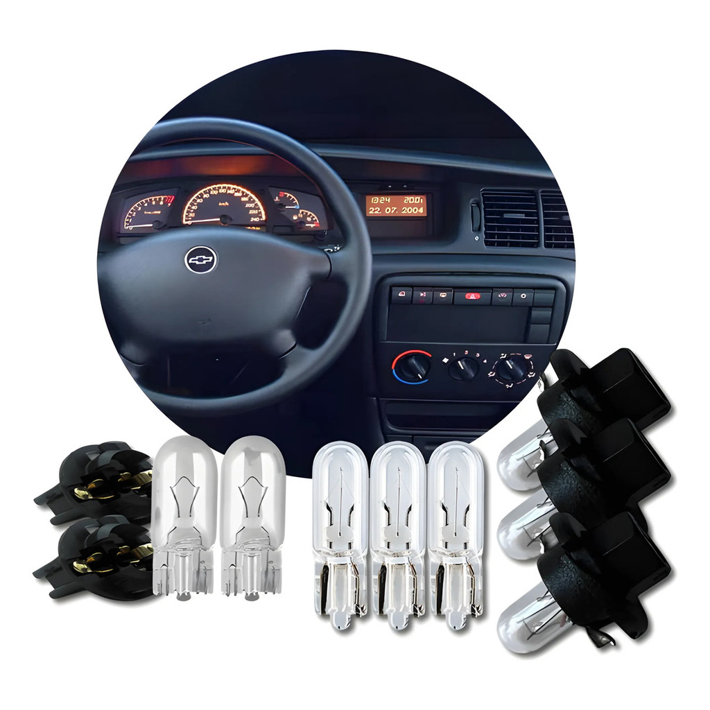 Kit 8 Lâmpada Original Painel Mid Ventilação Vectra B 99/05