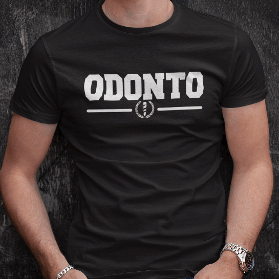 Camiseta Premium Odontologia Odonto Faculdade Dentista Profissão Estampado Lançamento 2025