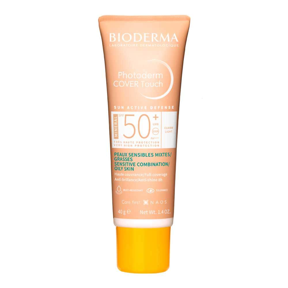 Bioderma Photoderm Cover Touch Mineral FPS 50+ Cor 2.0 Protetor Solar com Cobertura Total 40g