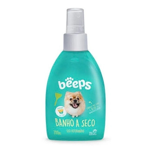 Banho A Seco Beeps 2 Em 1 Cães 200ml Higiene E Limpeza Prática