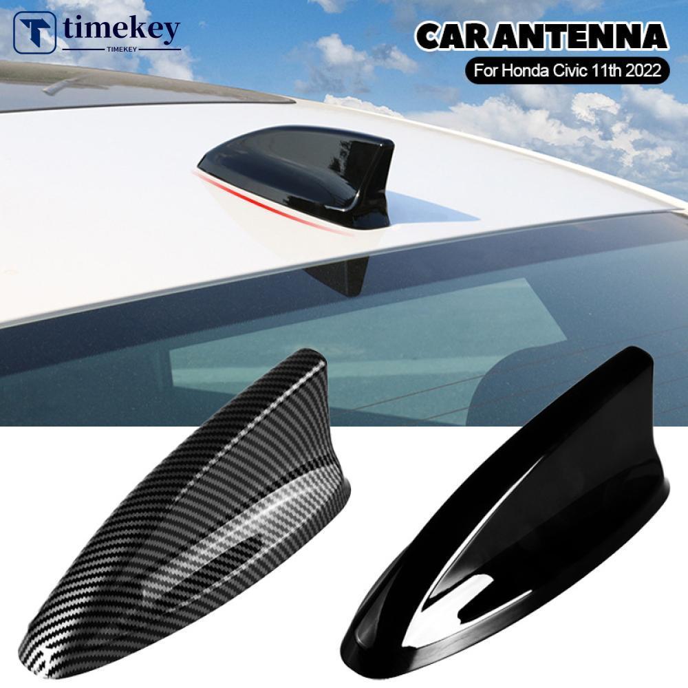 TIMEKEY Antena Do Carro Barbatana De Tubarão Capa Guarnição Auto Telhado Decorativo Aérea Acessórios Para Honda Civic 11