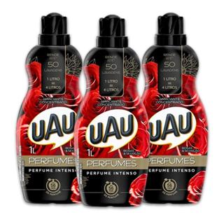 Kit 3un Amaciante Concentrado 1L Uau Rosas e Sedução em Oferta na Shopee