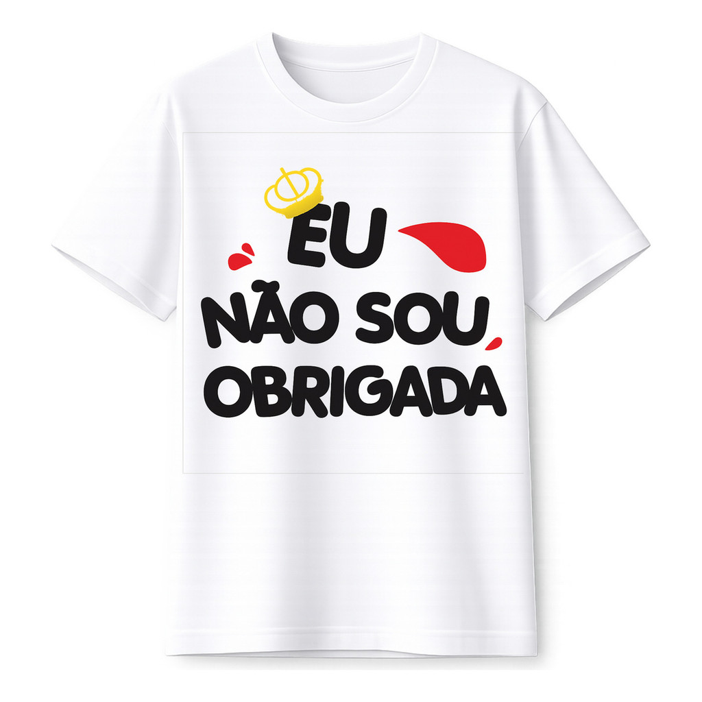 Camiseta Basica Unisex Carnaval Não Sou Obrigada