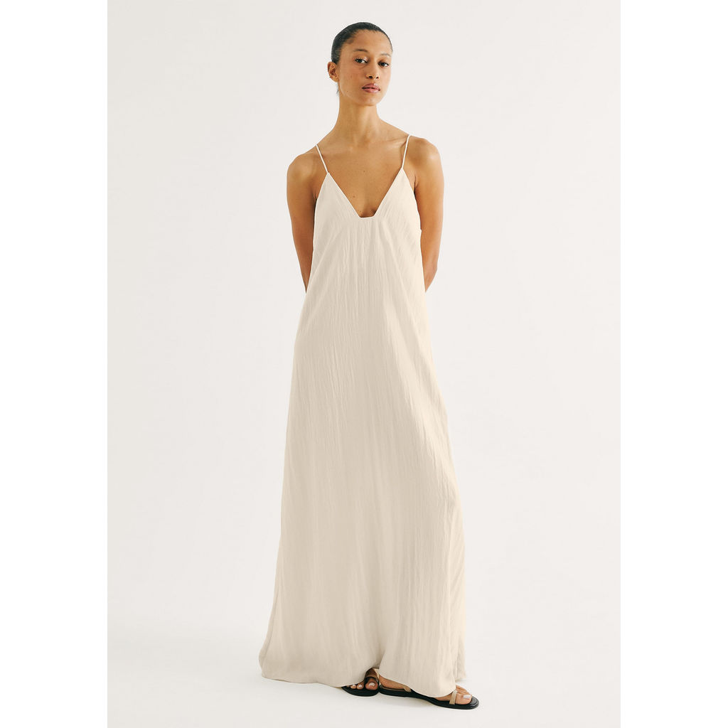 Vestido Longo Peach Touch Evasê