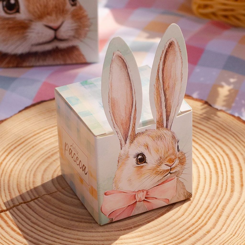 50 CAIXA LEMBRANCINHA PÁSCOA ORELHA P 1 DOCE 5X5X5 - PASCOA ENCANTOS 5804 ( IDEIA PÁSCOA 2026 ) em Oferta na Shopee