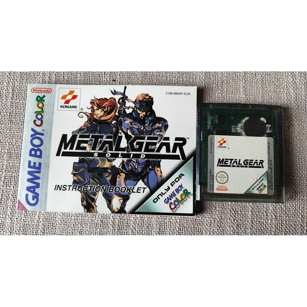 Metal Gear Solid - Gameboy Color Com Manual, Europeu