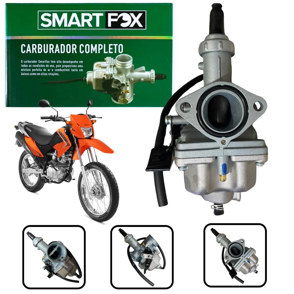 CARBURADOR COMPLETO MODELO ORIGINAL SMARTFOX HONDA NXR BROS 125 2003 2004 2005 OHC