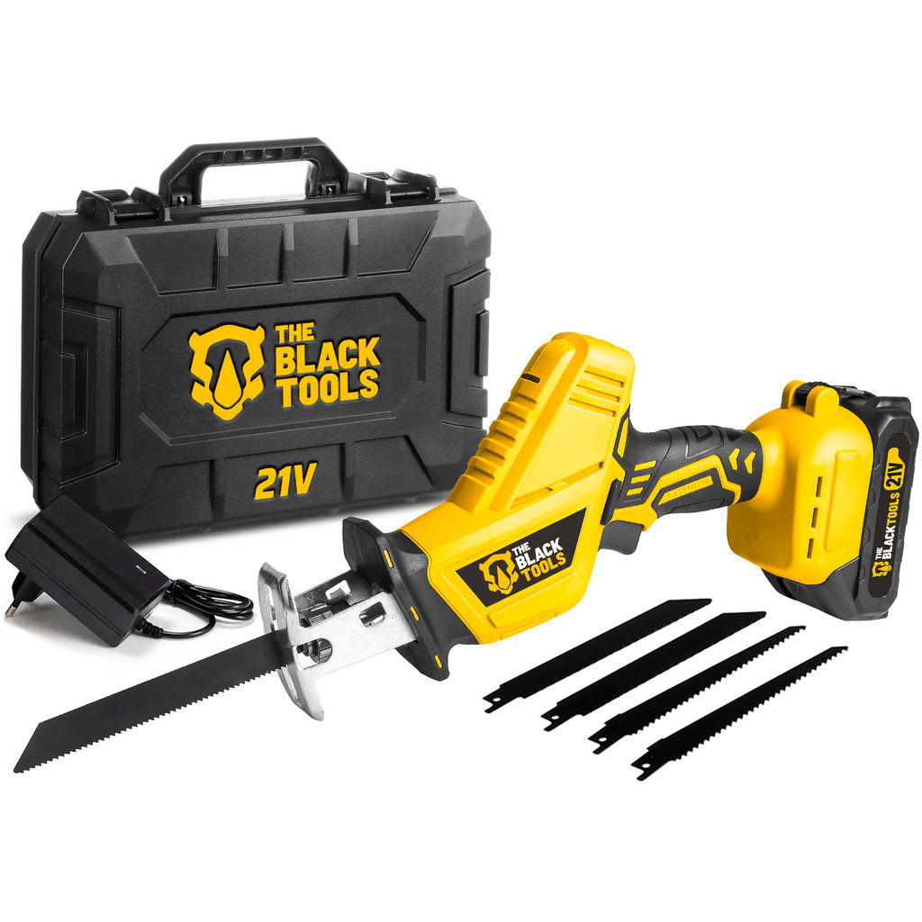 Serra Sabre A Bateria 21v Profissional Portatil 3000 Rpm Tcr21b The Black Tools em Oferta na Shopee