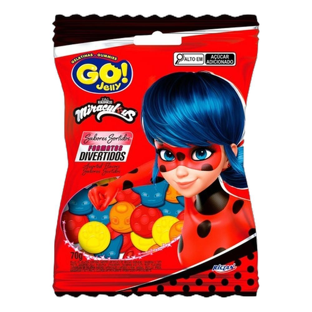 Gelatina Go Jelly Ladybug 12 Unidades De 70g