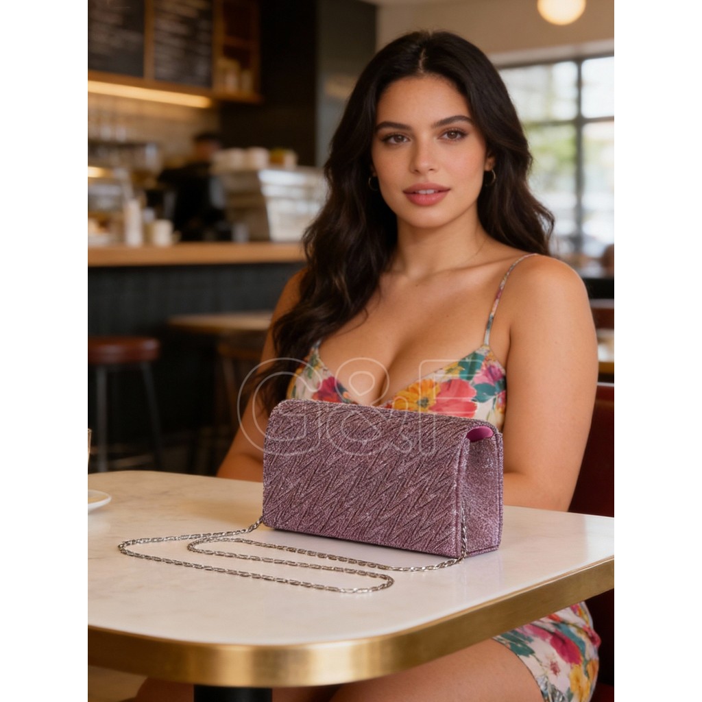 Bolsa de festa bolsa luxo bolsinha De Mão Com Glitter Com Alça Corrente Feminina Durável impermeável