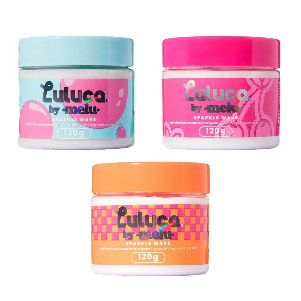 Desodorante Corporal Hidratante Luluca Melu Sparkle Wave Rr5002 em Oferta na Shopee